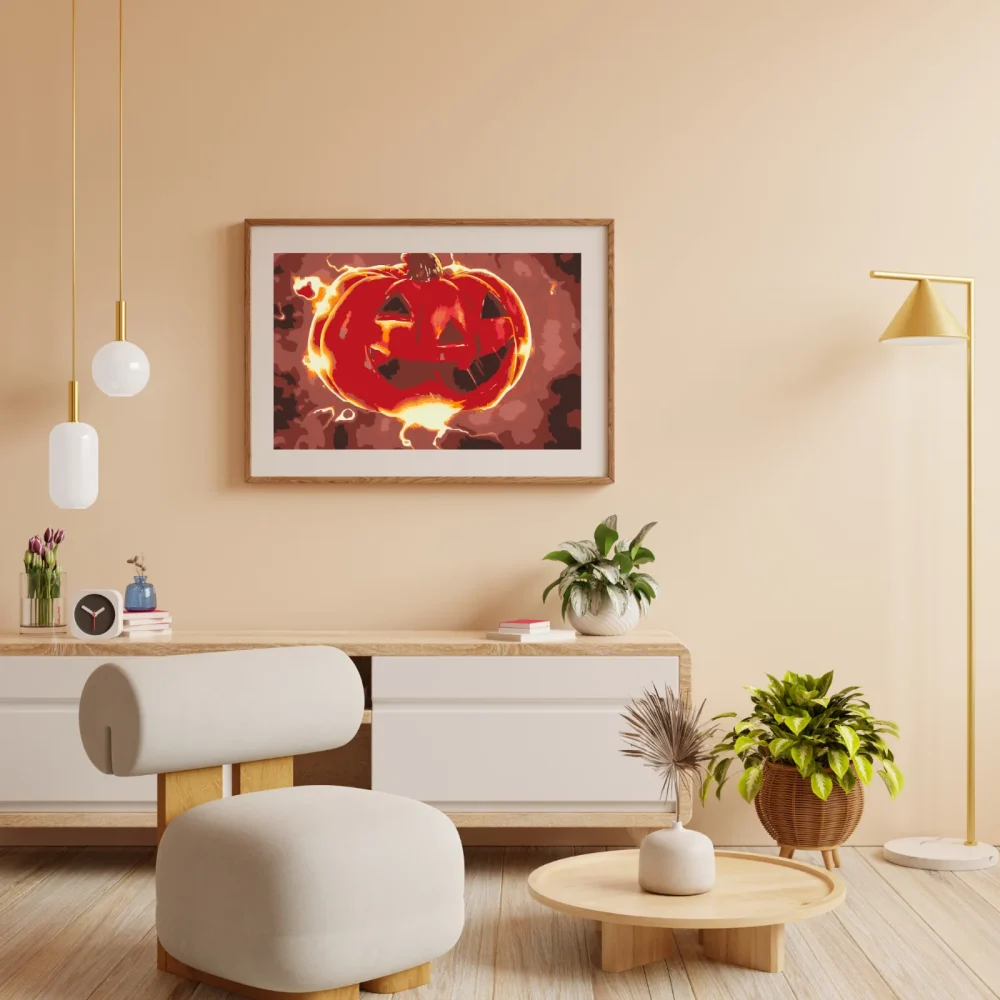 Pintar por números Calabaza de Halloween - Artistas célebres – foto 4