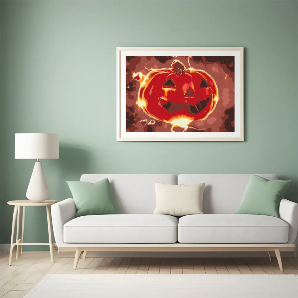 Pintar por números Calabaza de Halloween - Artistas célebres – foto 5
