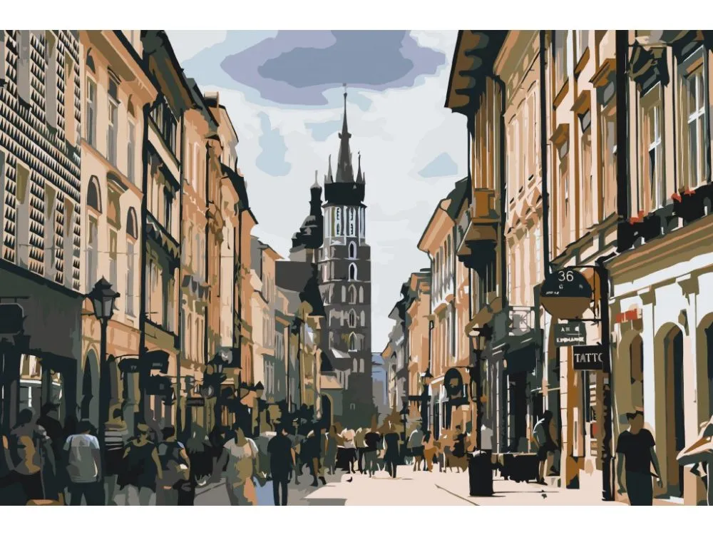 Pintar por números Calle de Cracovia – foto 2