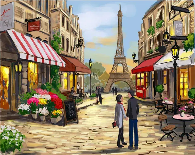 Pintar por números Calle de París – foto 2