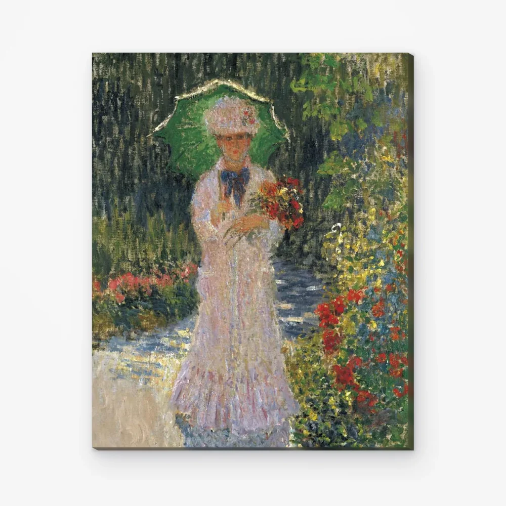 Pintar por Números - Camille con sombrilla verde