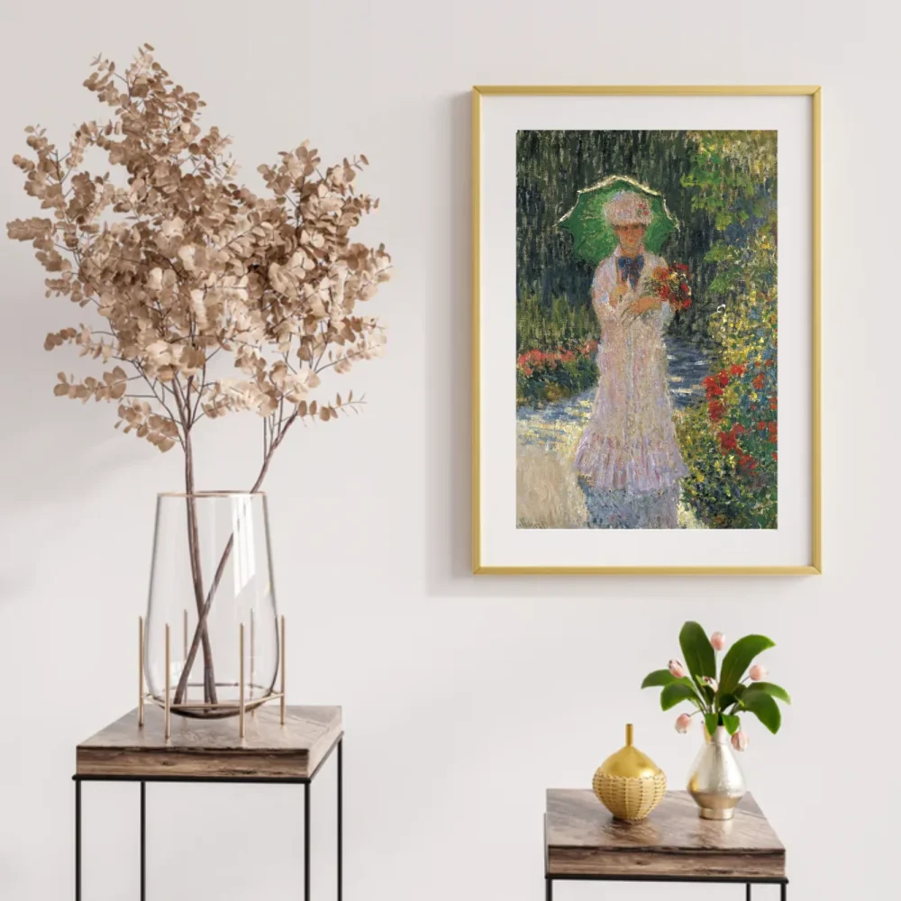 Pintar por números Camille con sombrilla verde – foto 2