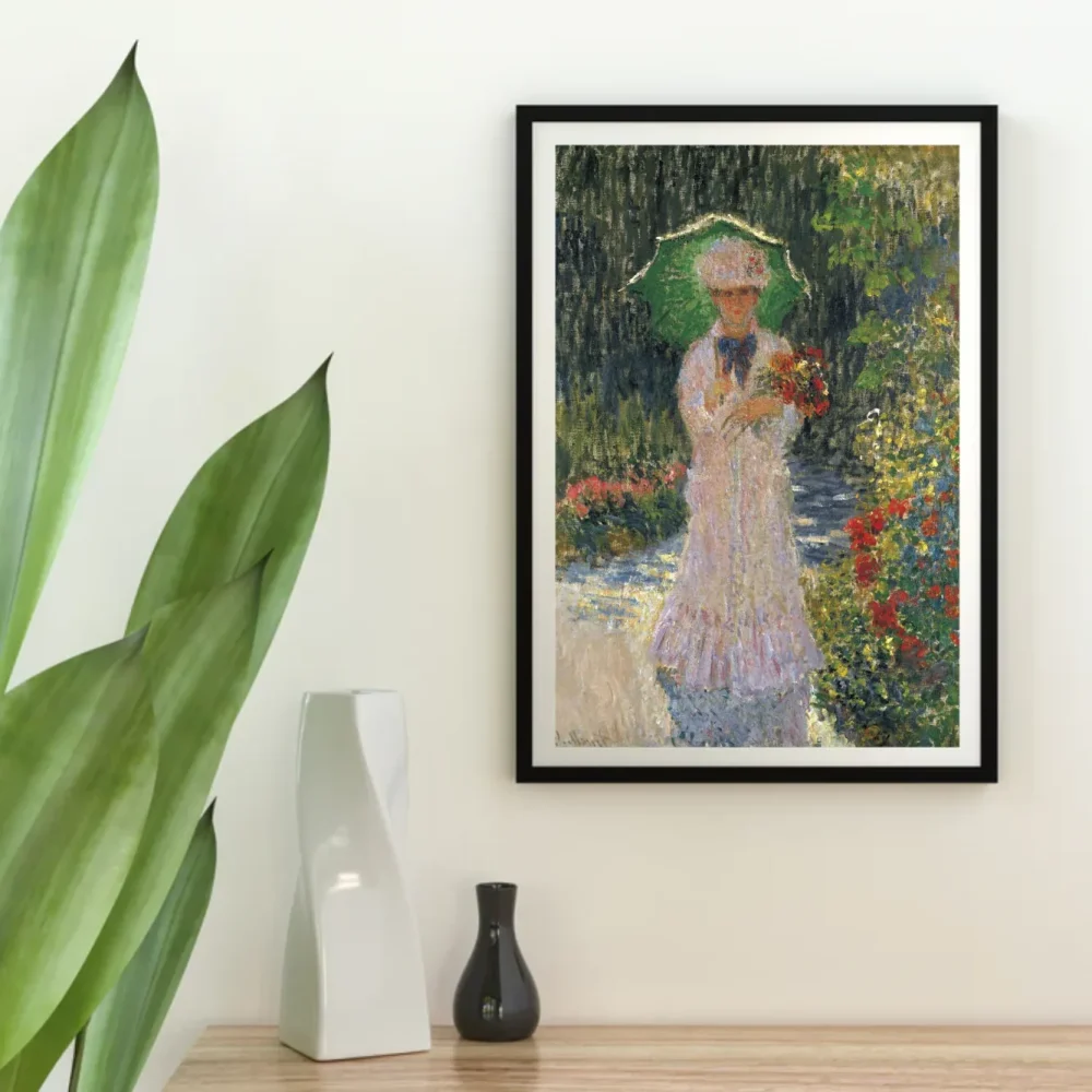 Pintar por números Camille con sombrilla verde – foto 4