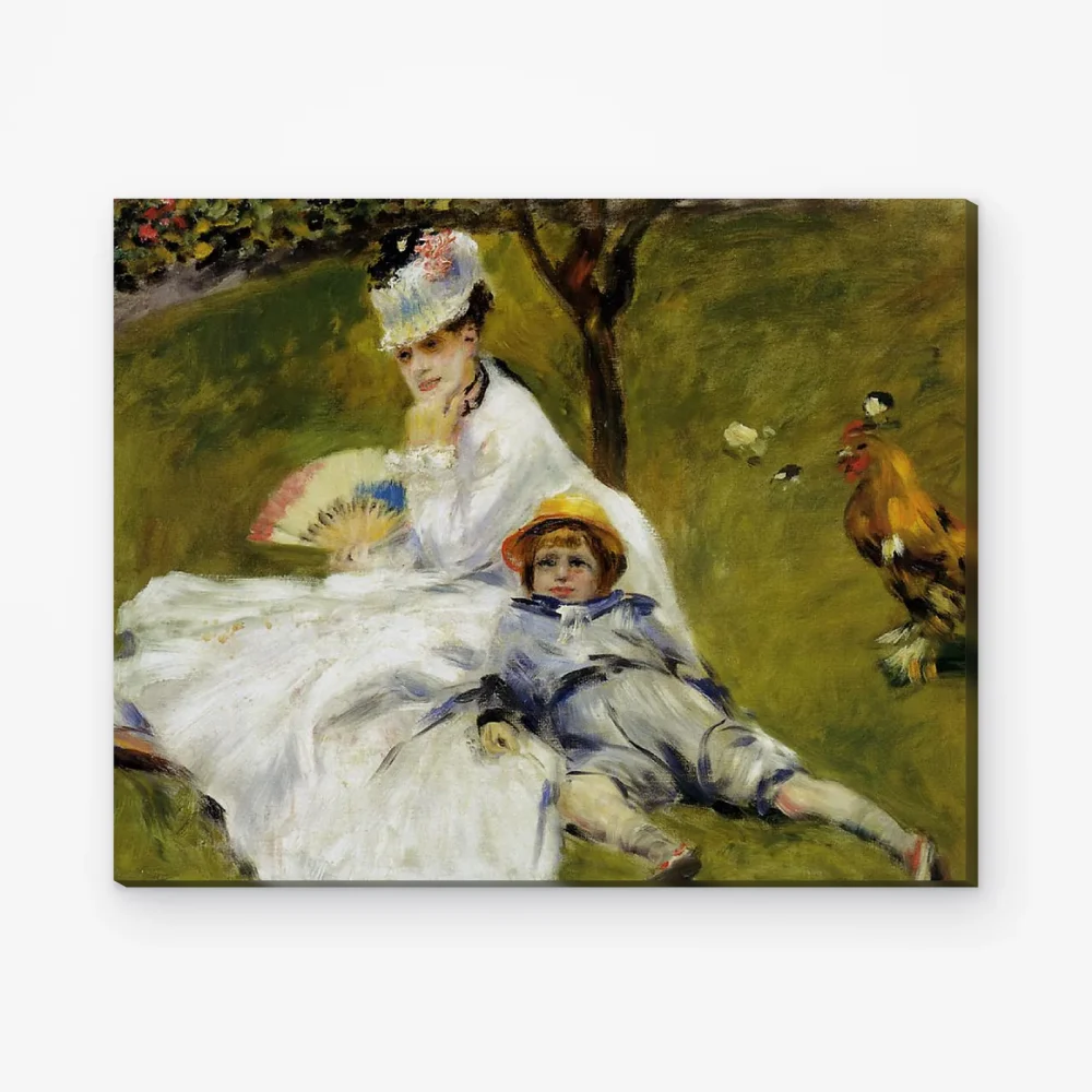 Pintar por Números - Camille Monet y su hijo Jean en el jardín de Argenteuil