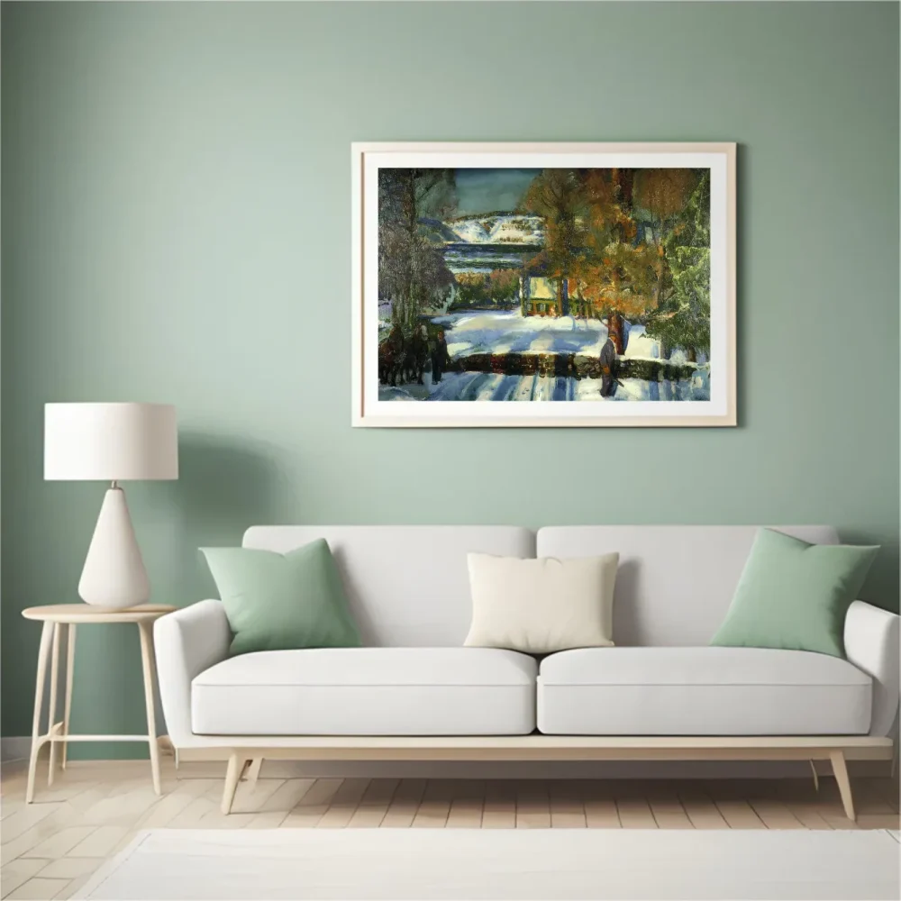 Pintar por números Camino de invierno – foto 4