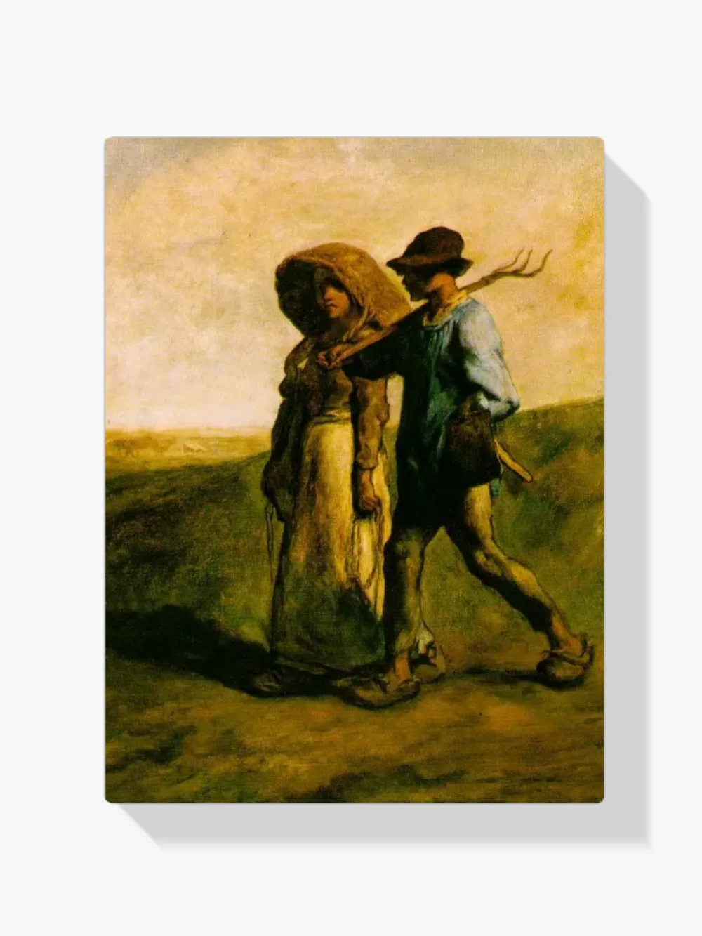 Pintar por números Camino del trabajo, Le Départ pour le travail