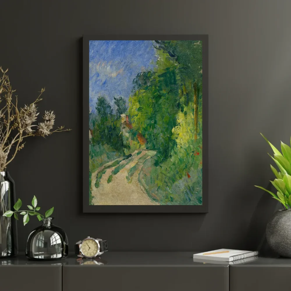 Pintar por números Camino en curva por el bosque – foto 3