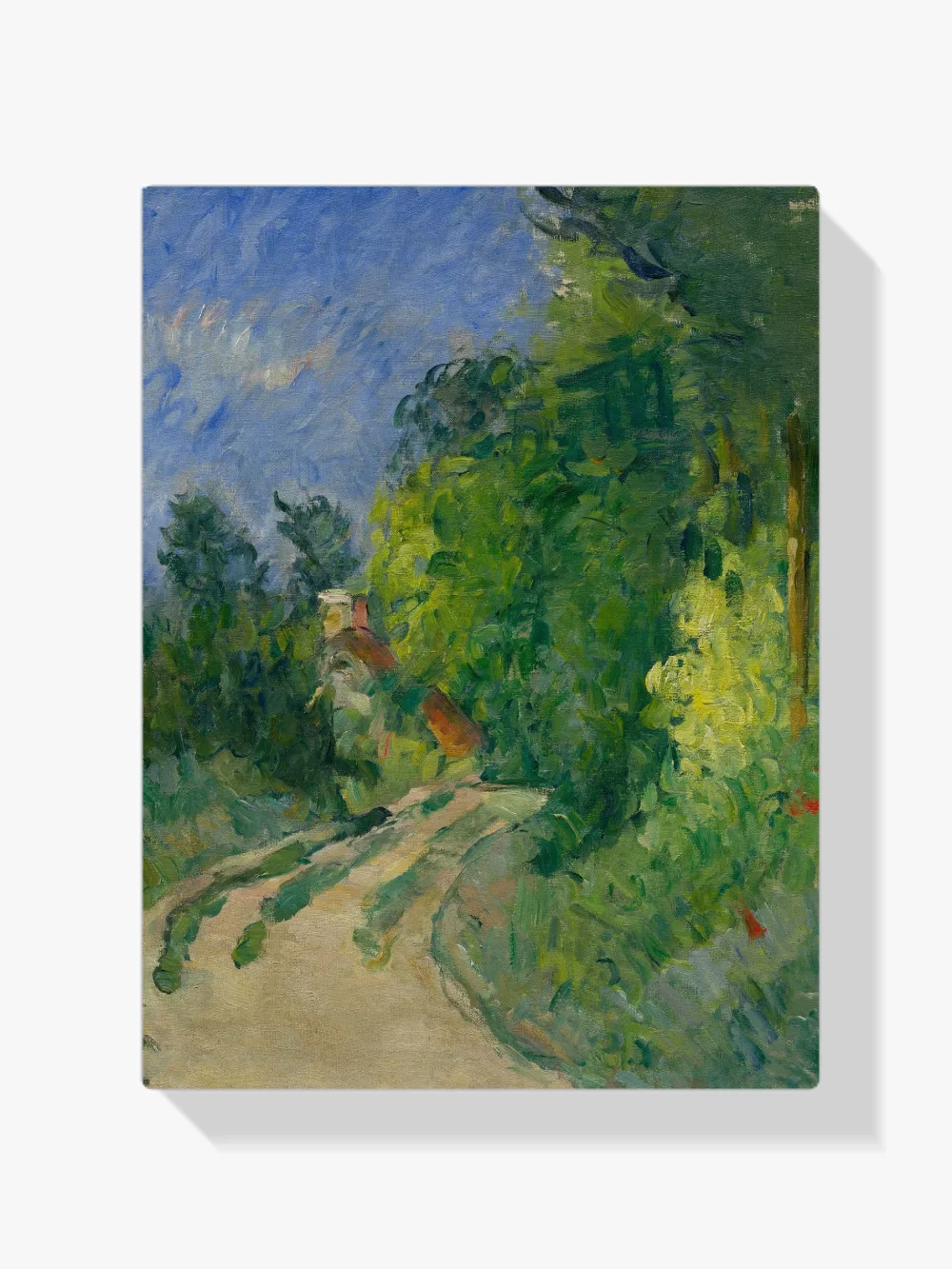 Pintar por números Camino en curva por el bosque