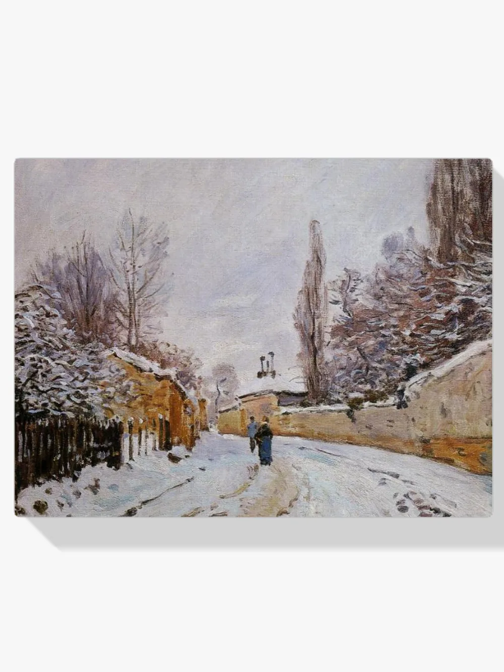 Pintar por números Camino nevado en Louveciennes