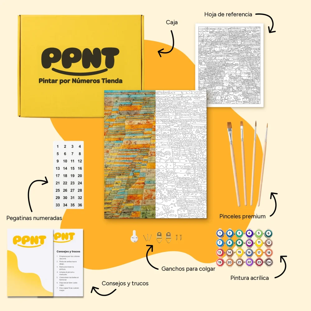 Pintar por Números - Camino principal y caminos secundarios