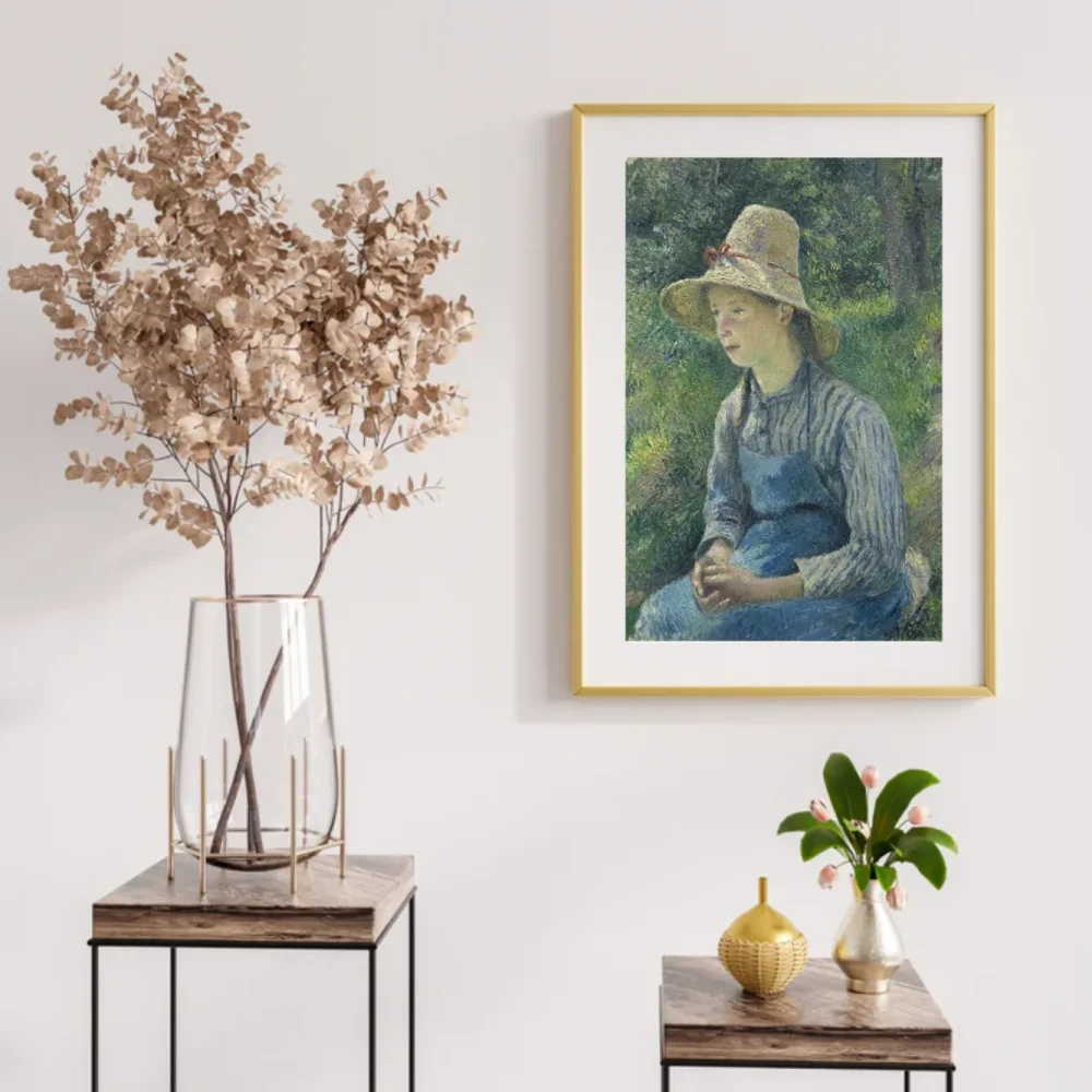 Pintar por números Campesina con sombrero de paja – foto 2