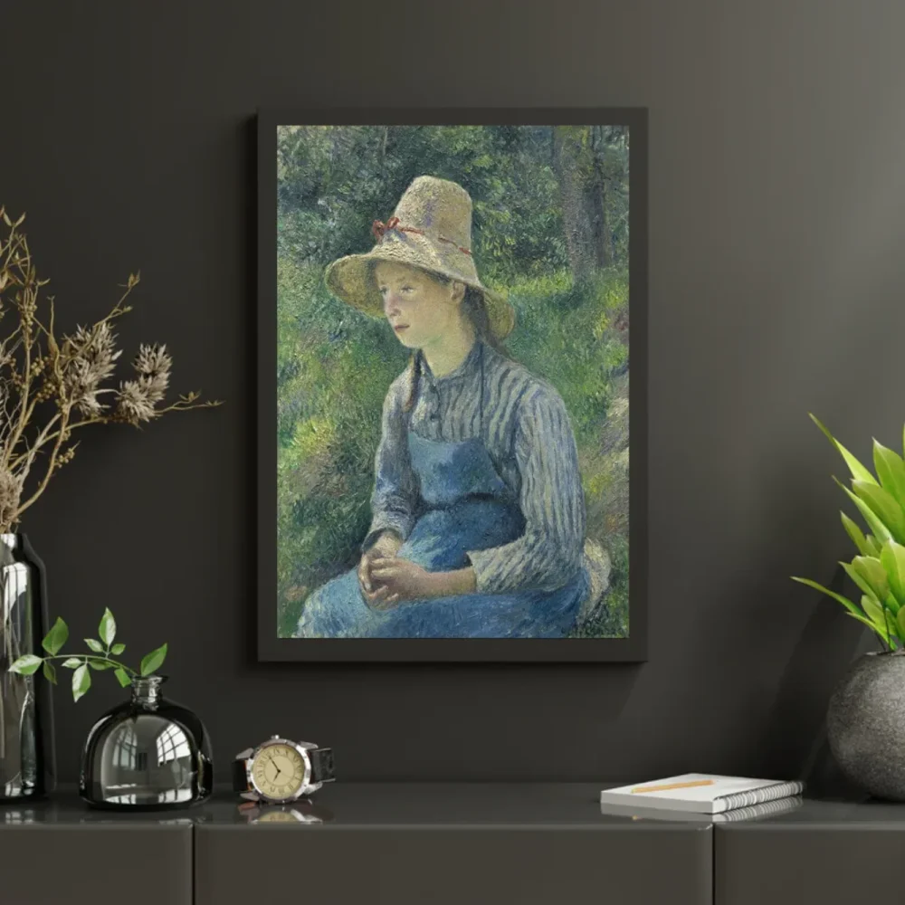 Pintar por números Campesina con sombrero de paja – foto 3