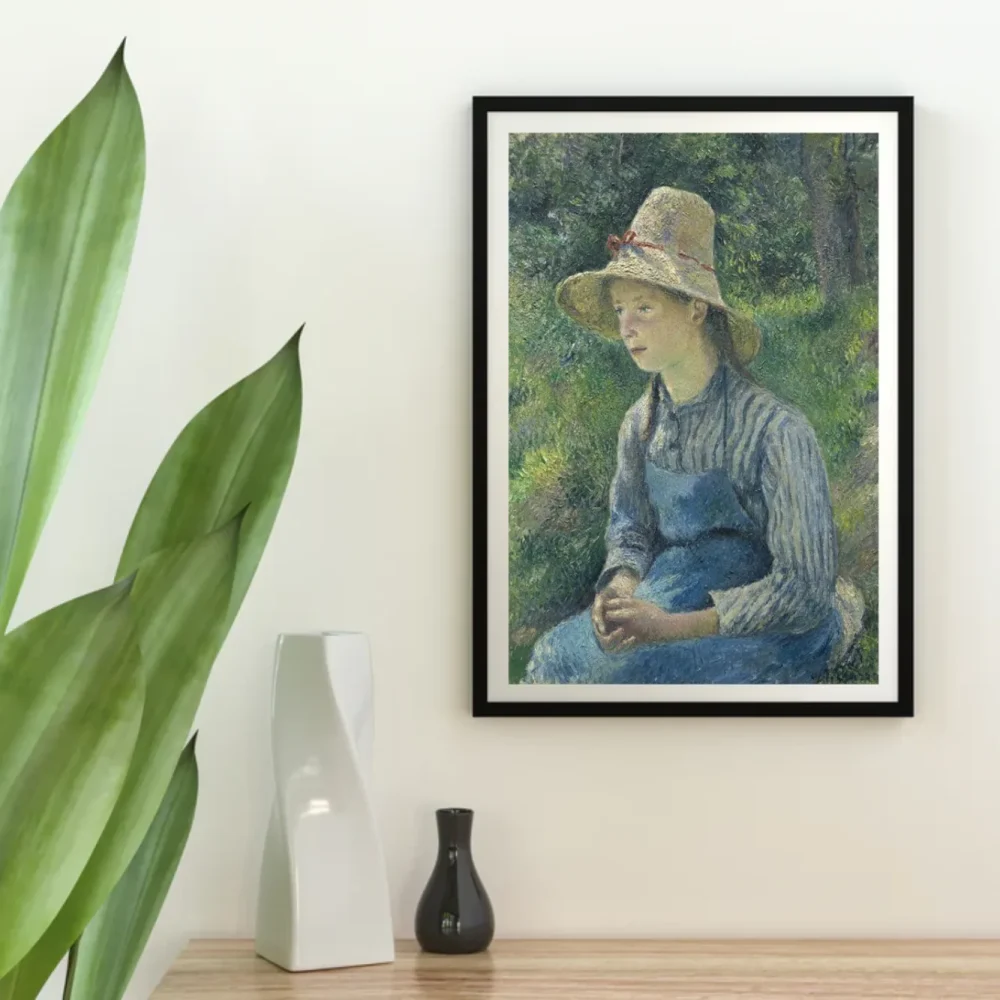 Pintar por números Campesina con sombrero de paja – foto 4