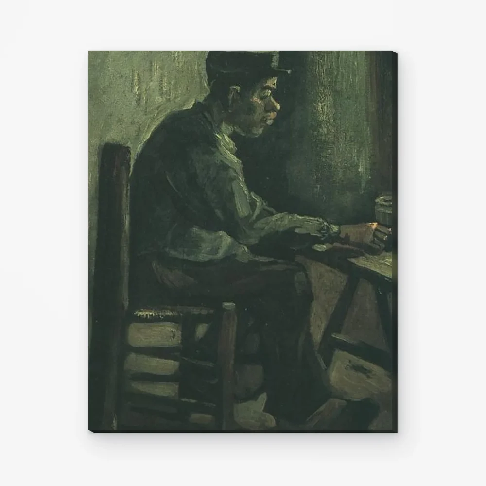 Pintar por Números - Campesino sentado a una mesa