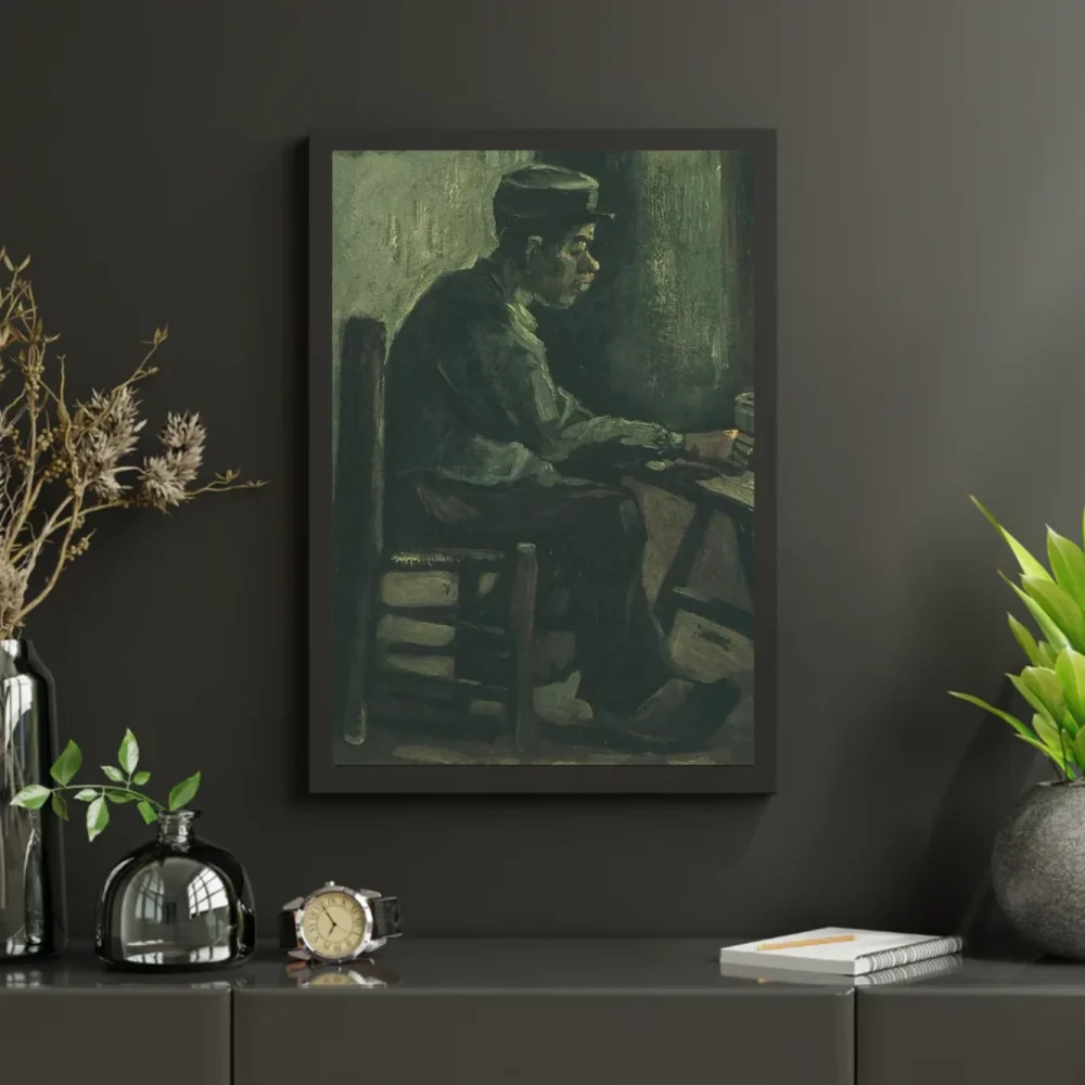 Pintar por números Campesino sentado a una mesa – foto 3