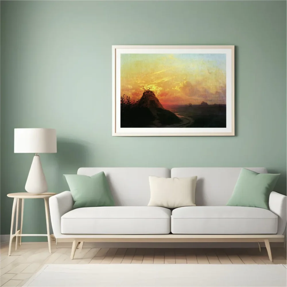 Pintar por números Campo al atardecer – foto 4
