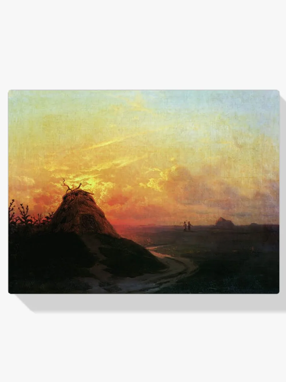 Pintar por números Campo al atardecer