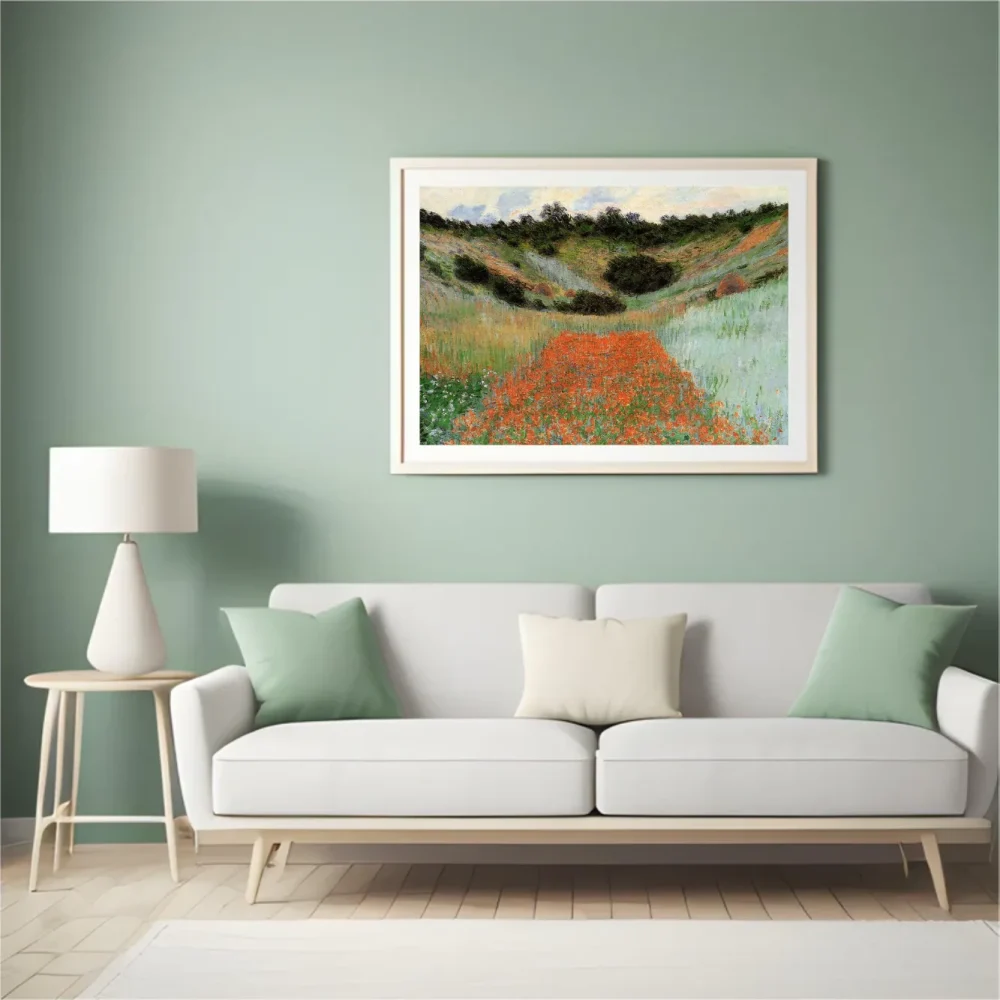 Pintar por números Campo de amapolas en una hondonada cerca de Giverny – foto 4