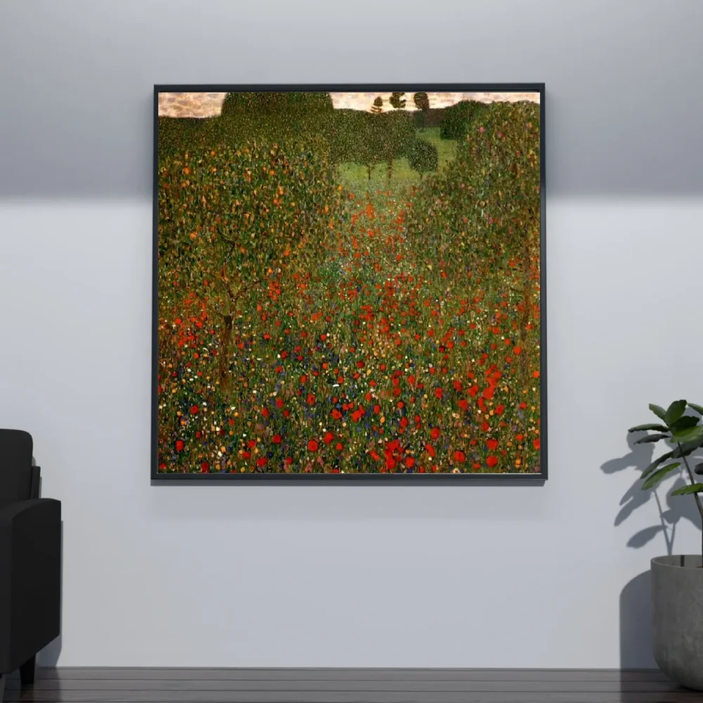 Pintar por números Campo de amapolas - Gustav Klimt – foto 4
