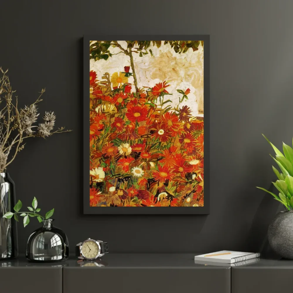 Pintar por números Campo de flores - Egon Schiele – foto 3