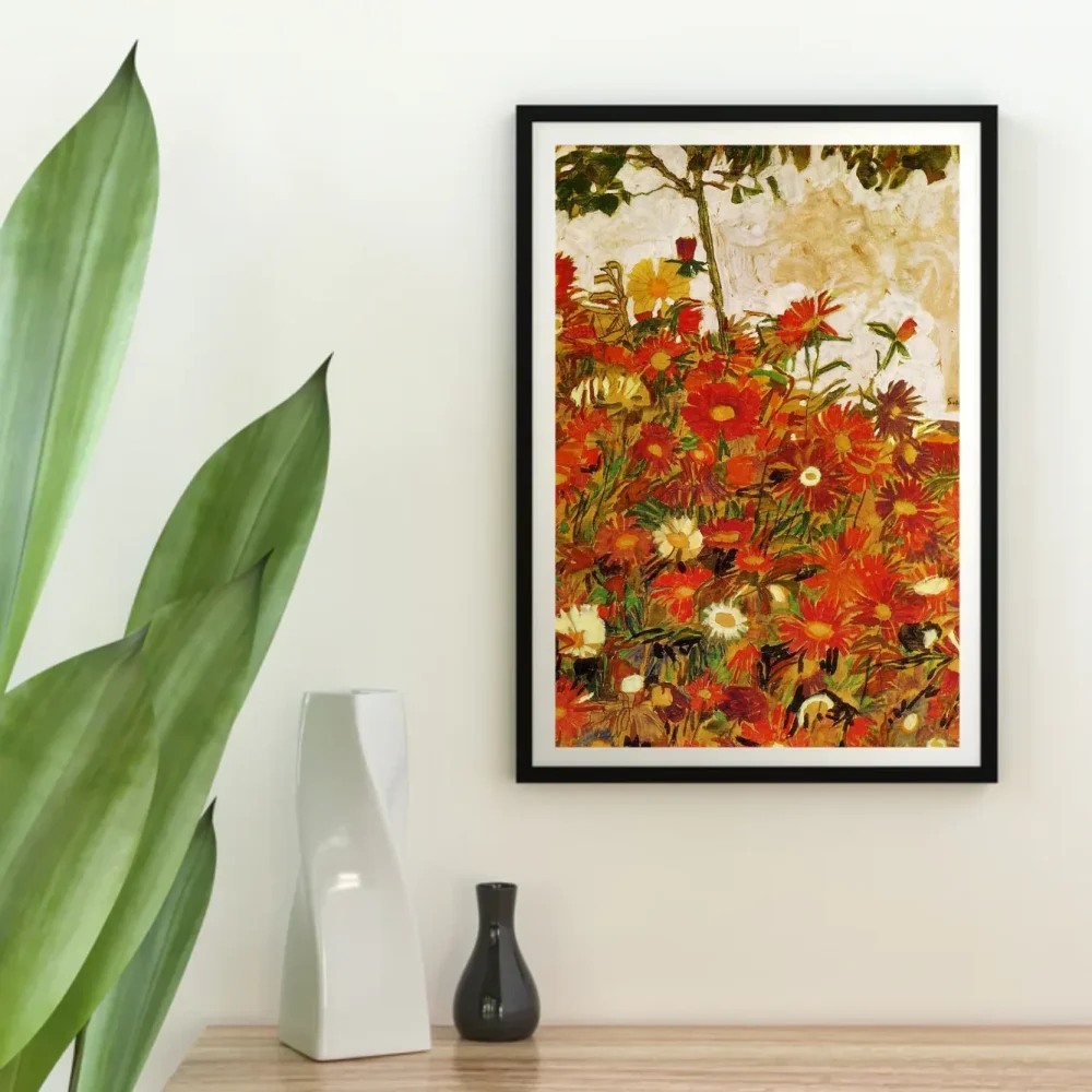 Pintar por números Campo de flores - Egon Schiele – foto 4