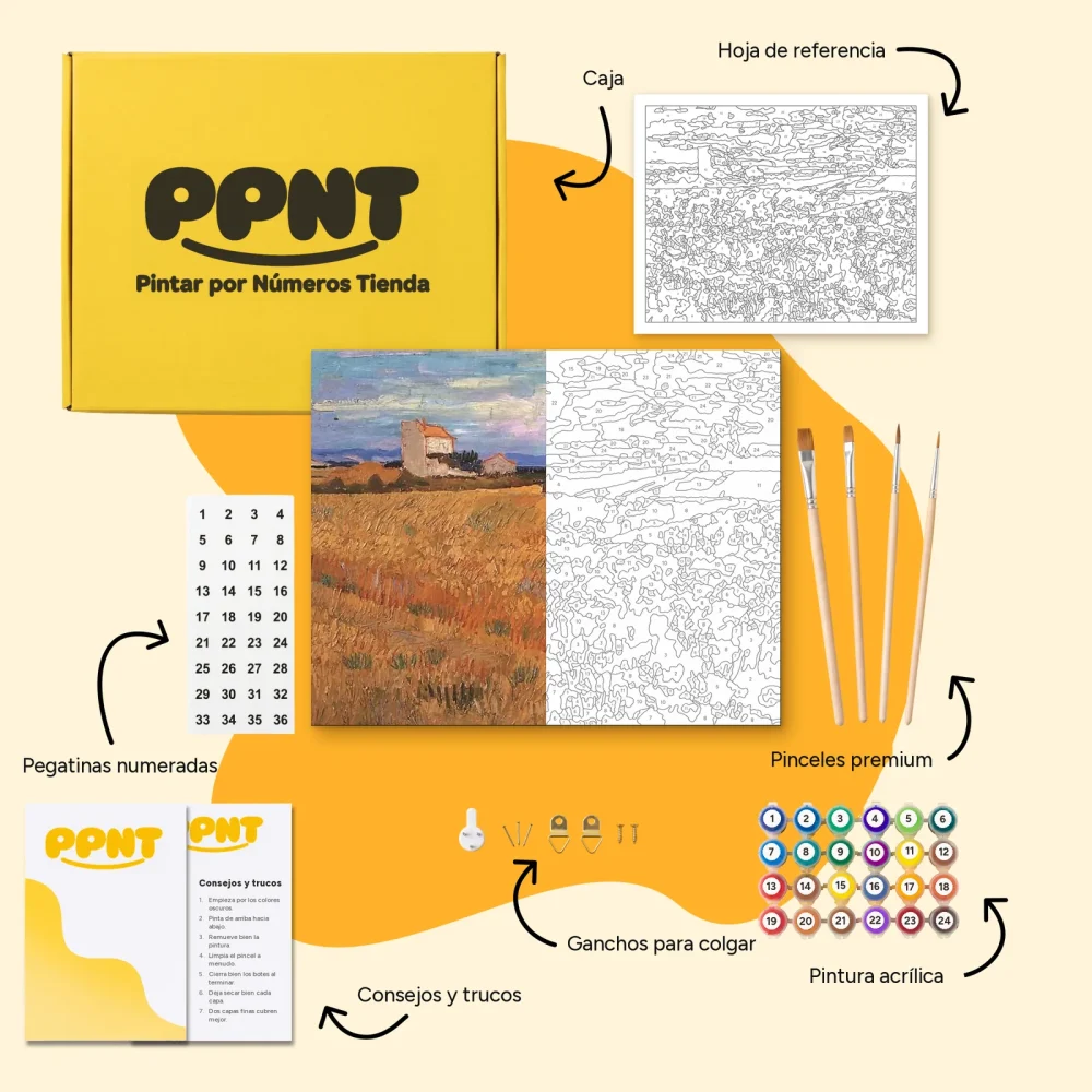 Pintar por Números - Campo de trigo