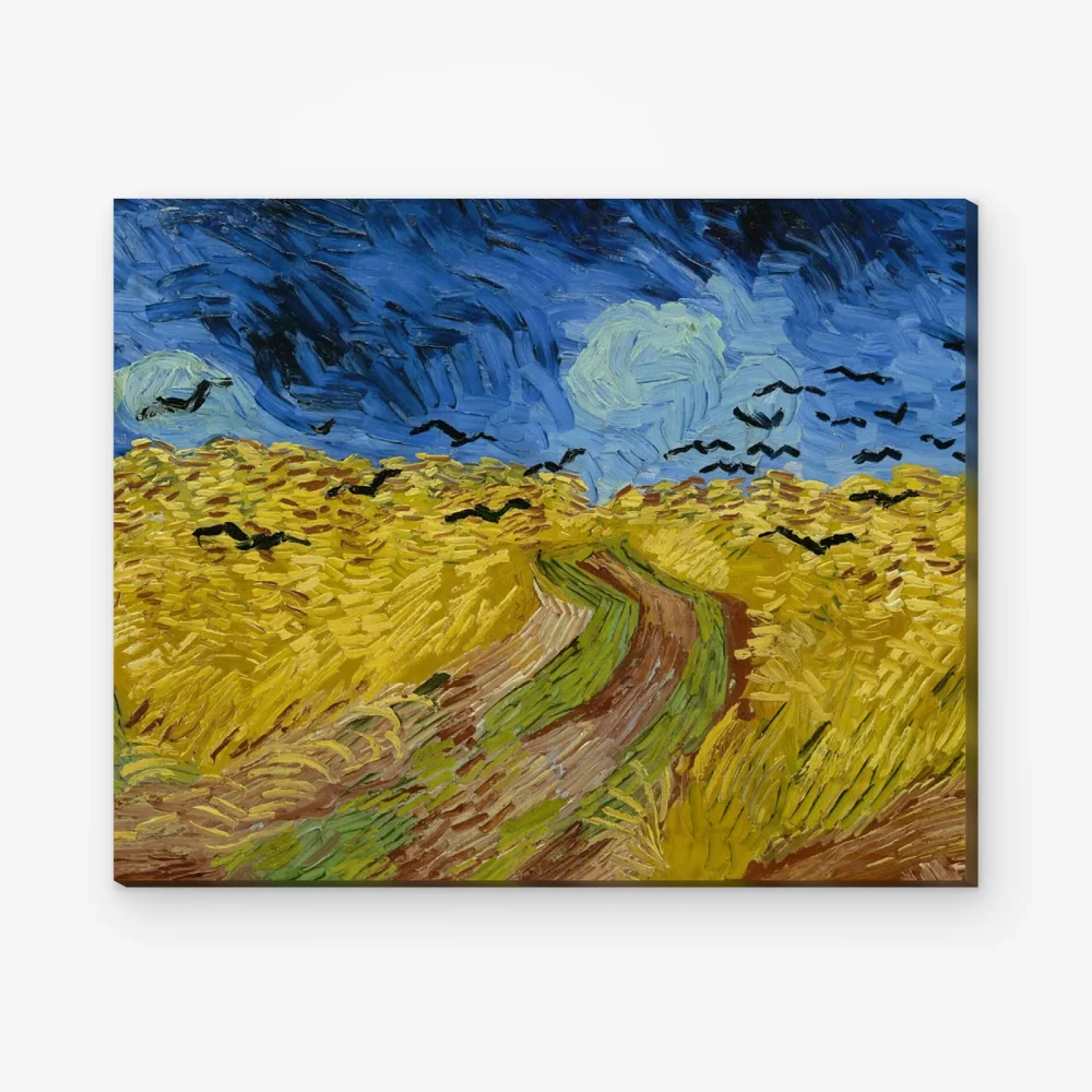 Pintar por Números - Campo de trigo con cuervos