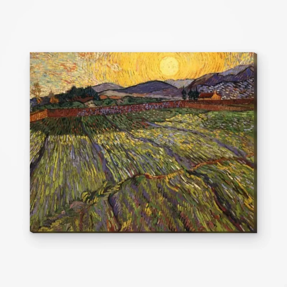 Pintar por Números - Campo de trigo con sol naciente