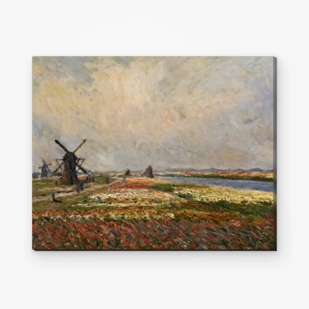Pintar por Números - Campos de tulipanes y molinos cerca de Rijnsburg