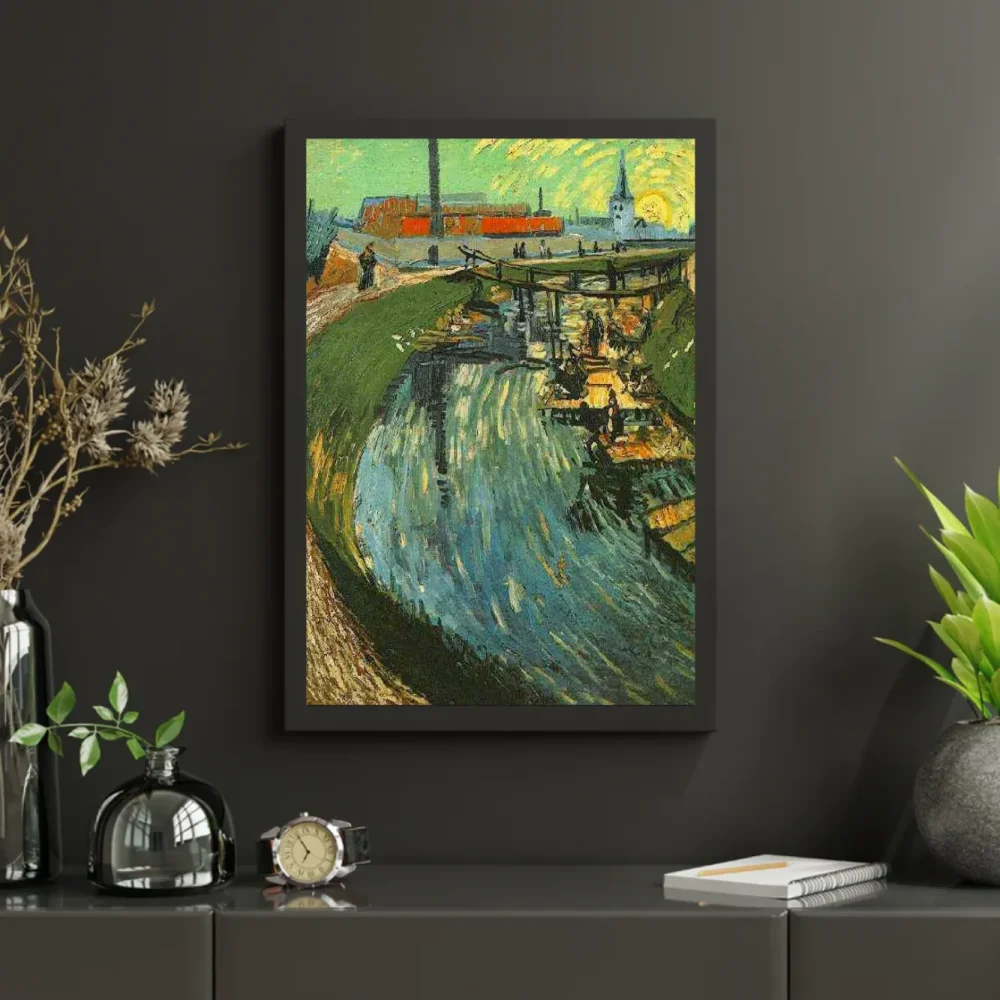 Pintar por números Canal con lavanderas – foto 3