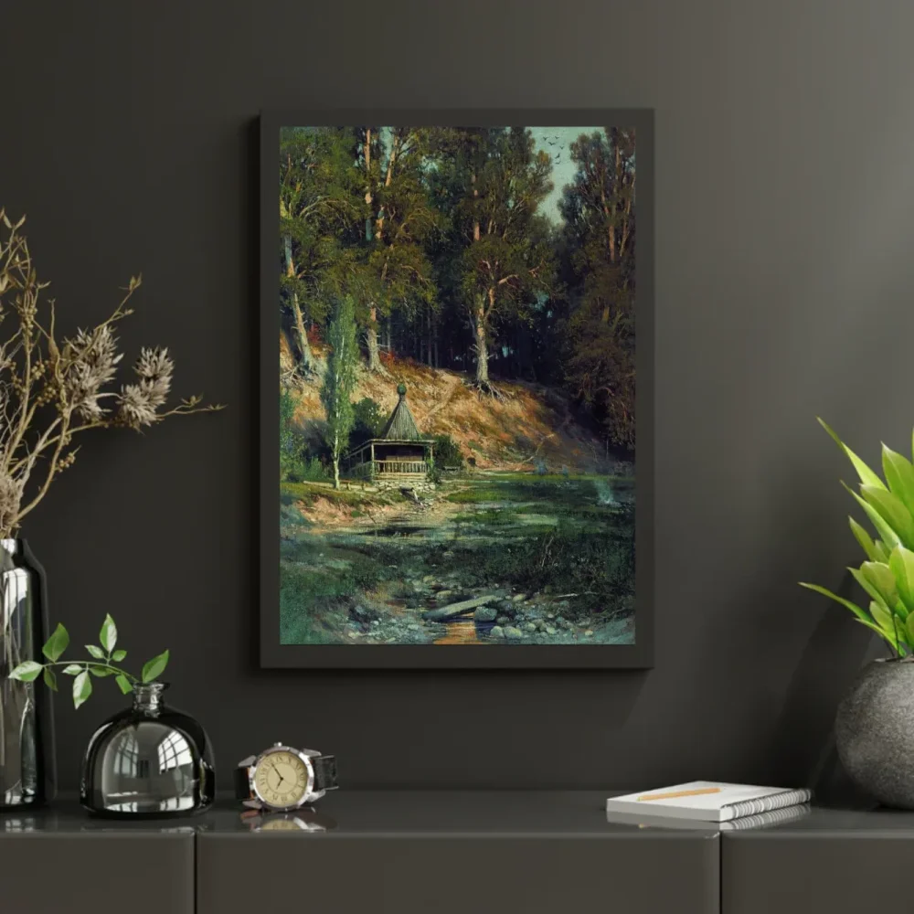 Pintar por números Capilla en el bosque – foto 3
