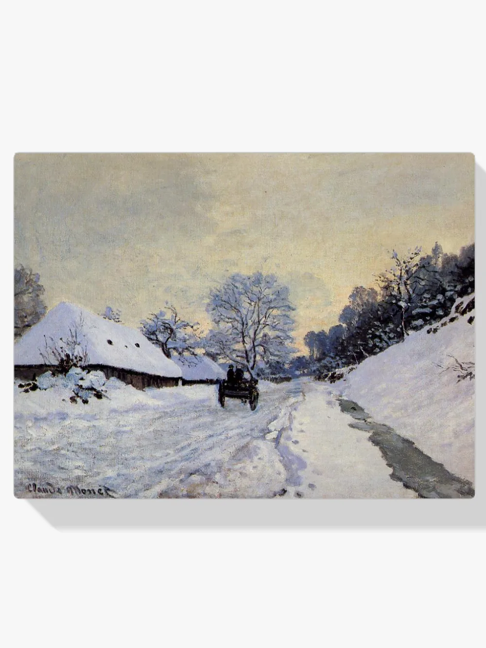 Pintar por números Carreta en un camino nevado en Saint-Siméon