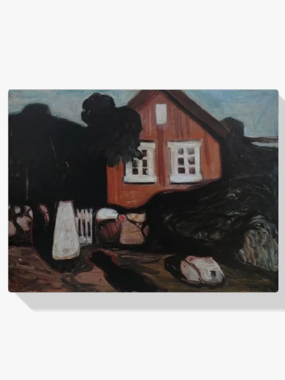 Pintar por números Casa a la luz de la luna