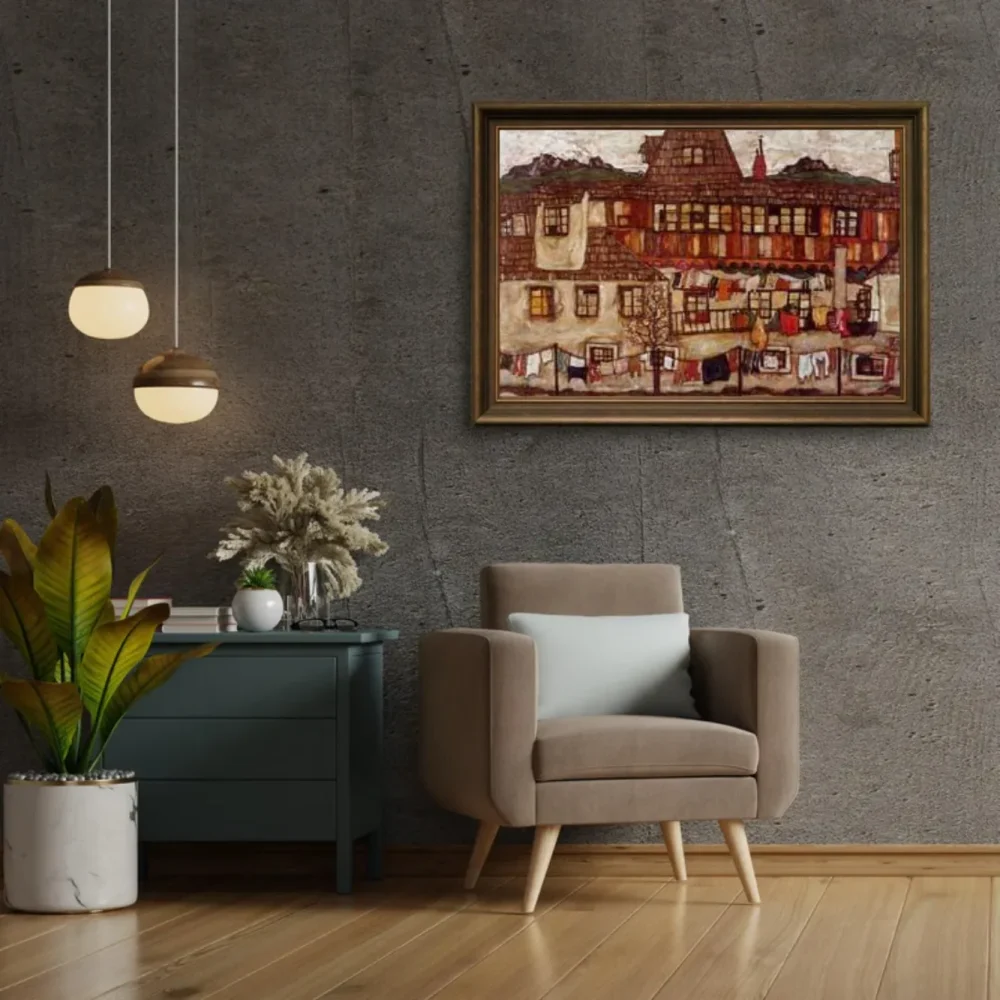 Pintar por números Casa con ropa tendida – foto 2
