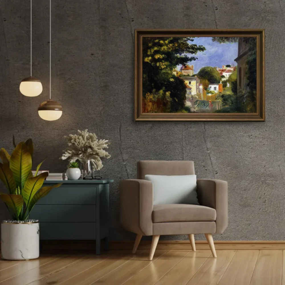 Pintar por números Casa y figura entre los árboles – foto 2