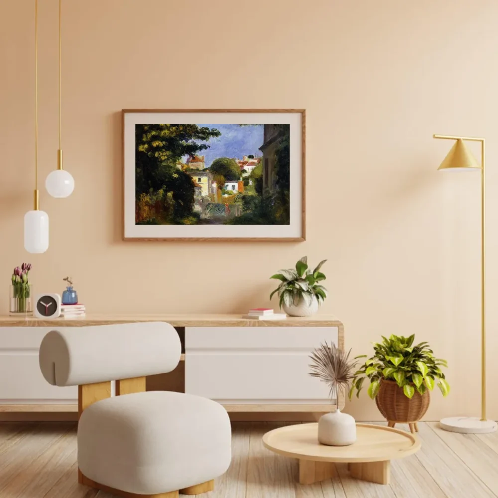 Pintar por números Casa y figura entre los árboles – foto 3