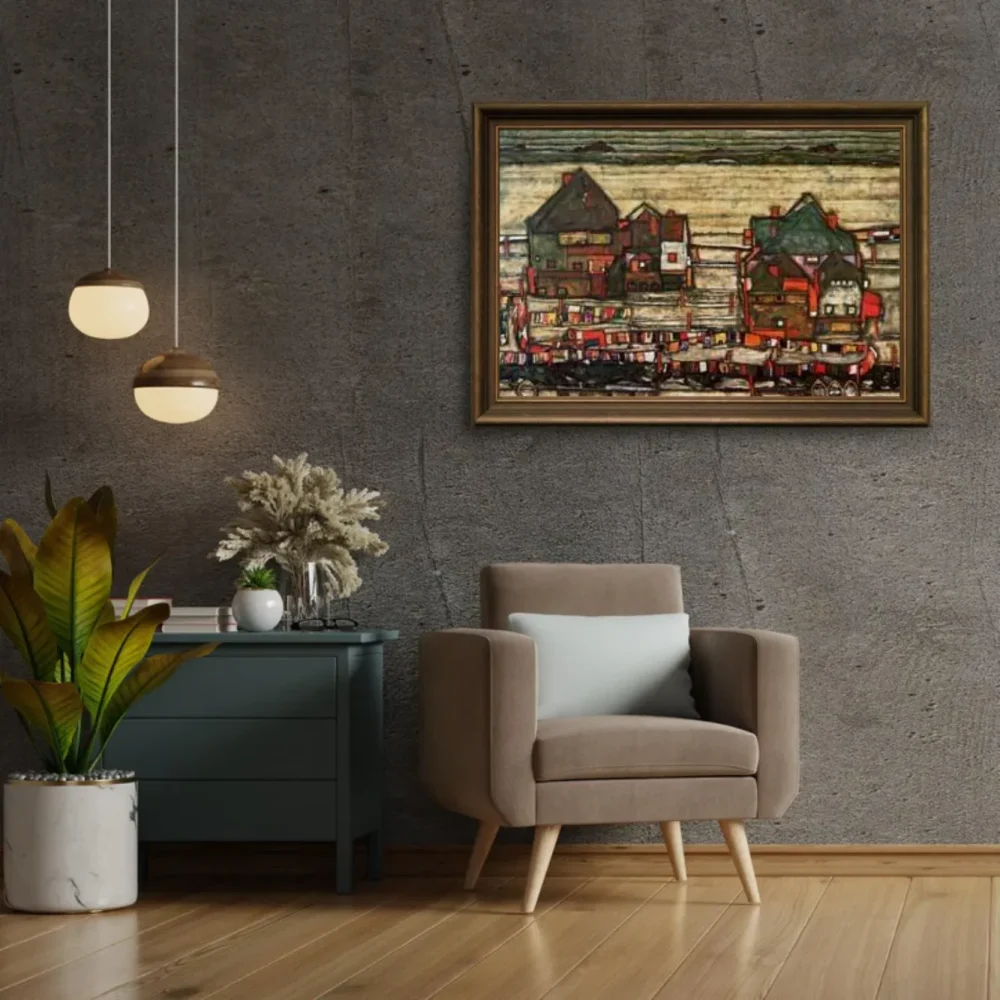 Pintar por números Casas con ropa tendida o Seeburg II – foto 2