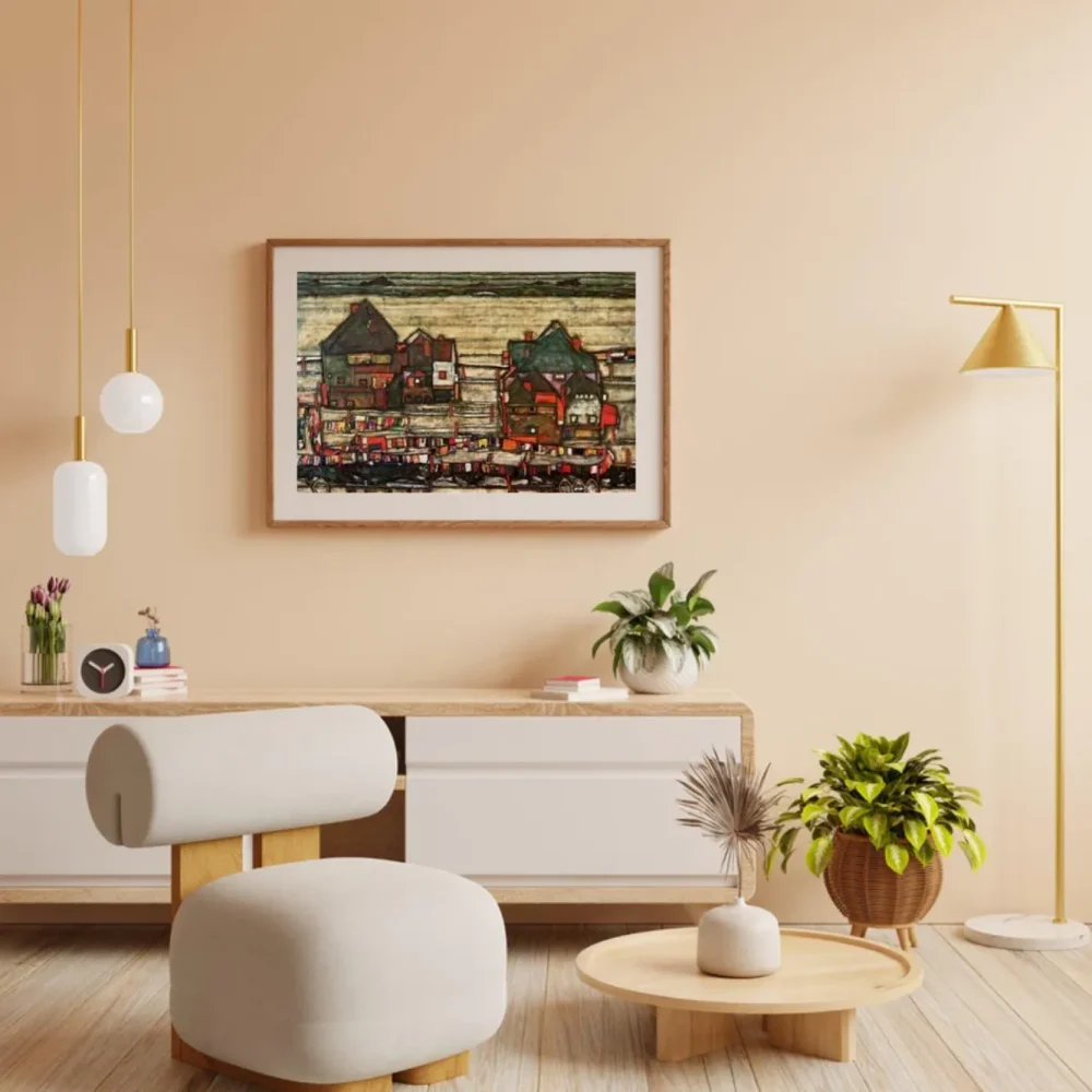 Pintar por números Casas con ropa tendida o Seeburg II – foto 3