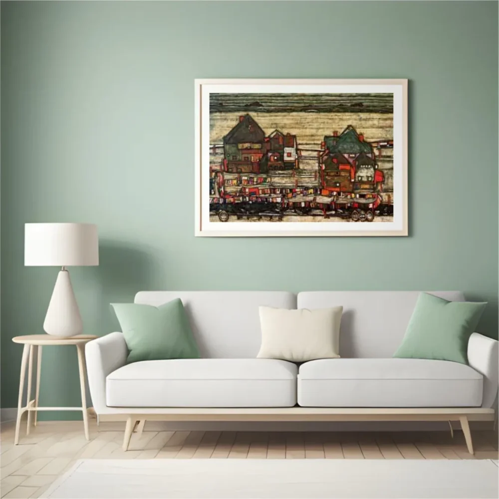 Pintar por números Casas con ropa tendida o Seeburg II – foto 4