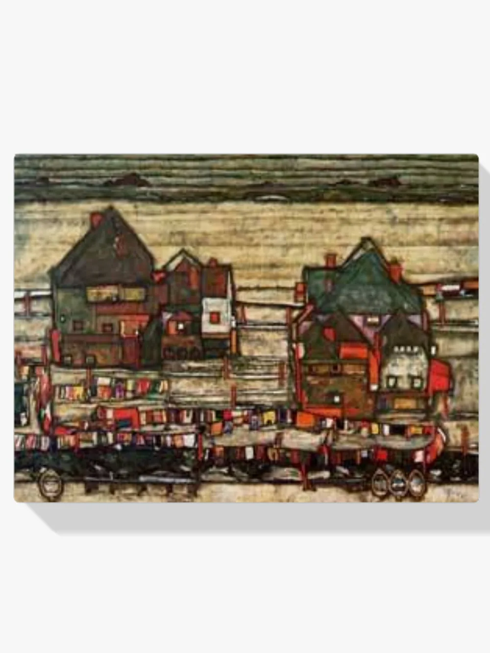 Pintar por números Casas con ropa tendida o Seeburg II