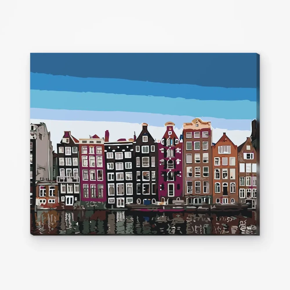 Pintar por Números - Casas de Ámsterdam 2