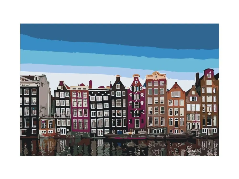 Pintar por números Casas de Ámsterdam 2 – foto 2