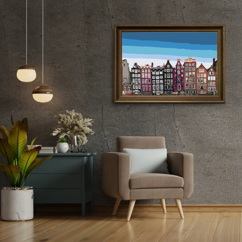 Pintar por números Casas de Ámsterdam 2 – foto 3