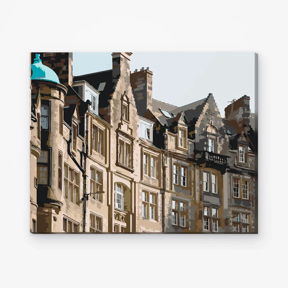 Pintar por Números - Casas de Edimburgo