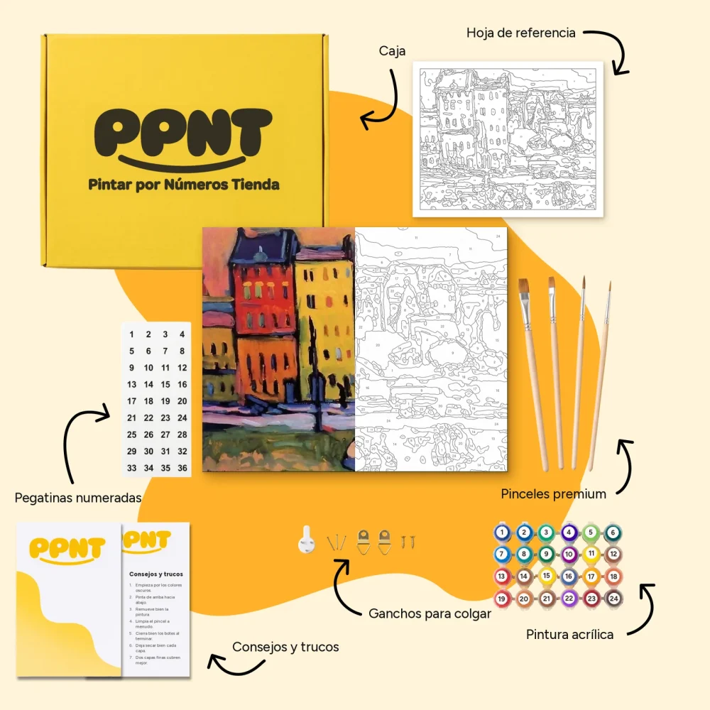 Pintar por Números - Casas en Múnich
