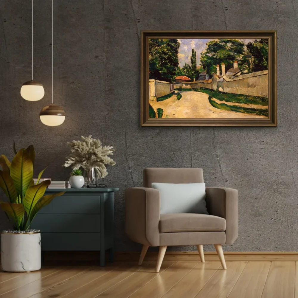 Pintar por números Casas junto a un camino – foto 2
