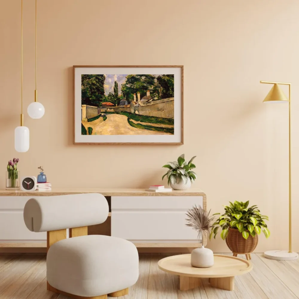 Pintar por números Casas junto a un camino – foto 3
