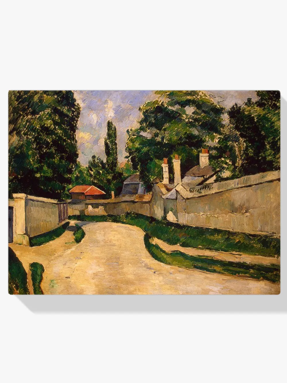 Pintar por números Casas junto a un camino