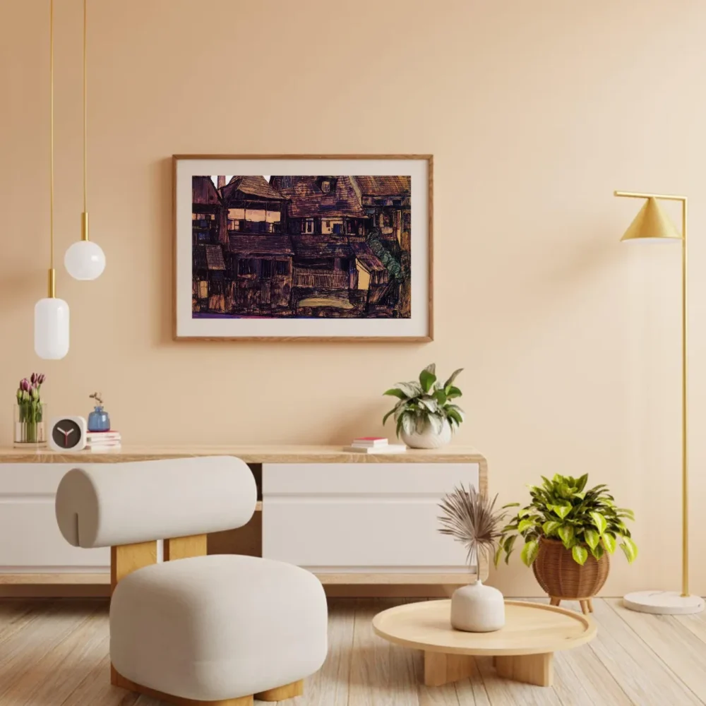 Pintar por números Casas junto al Moldava en Krumau – foto 3
