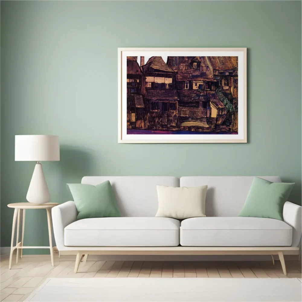 Pintar por números Casas junto al Moldava en Krumau – foto 4